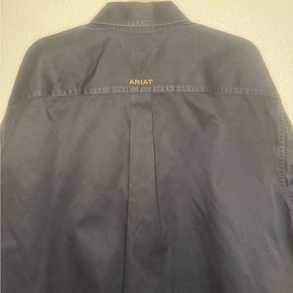 Ariat Shirt Mens XL Black Button Up Pocket Long Sleeve Cowboy Rodeo Shirt. - Picture 7 of 8